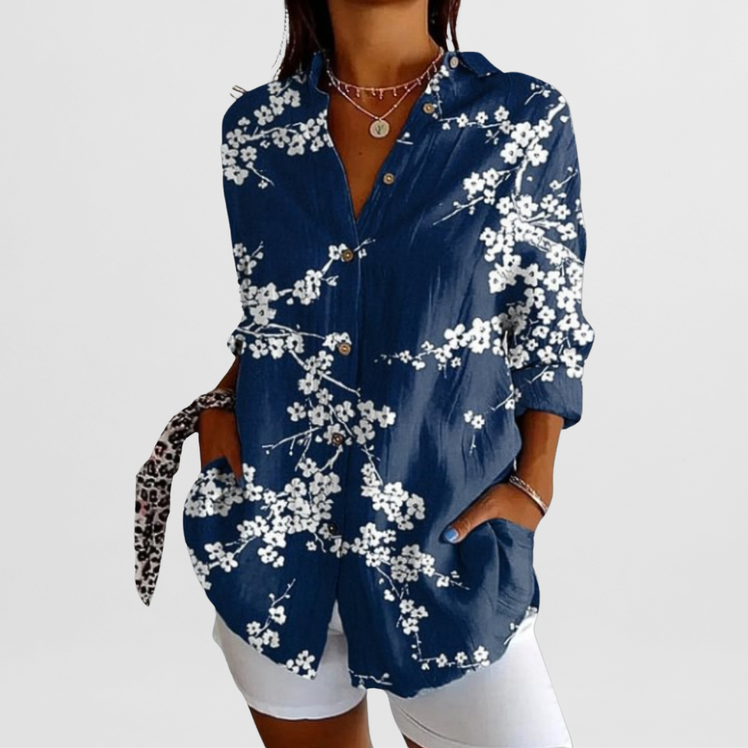 Hilda™ | Feminine Bluse mit Blumendetails