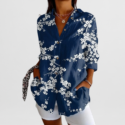 Hilda™ | Feminine Bluse mit Blumendetails