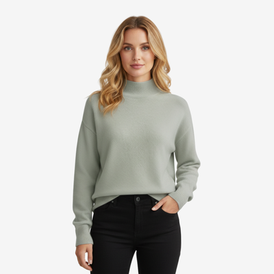 Charlotte™ | Myk Strikkegenser – Minimalistisk varme og stil