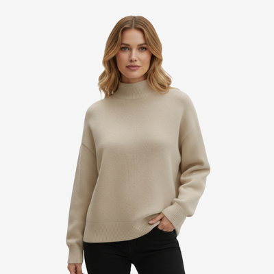 Charlotte™ | Myk Strikkegenser – Minimalistisk varme og stil