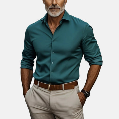 Gizmo™ | Herre Slim Fit Business Skjorte med Knyttfri