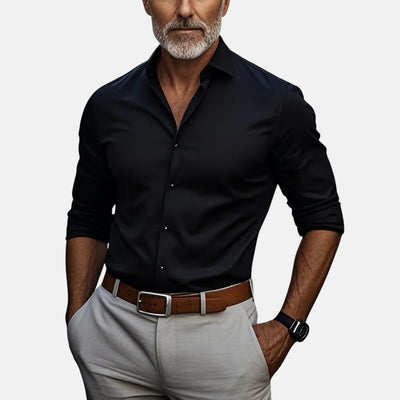 Gizmo™ | Herre Slim Fit Business Skjorte med Knyttfri