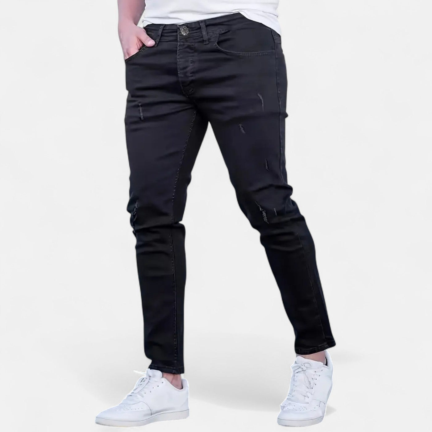 Ermes™ | Slim Fit Jeans med Rivet Design