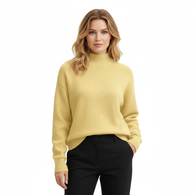 Charlotte™ | Myk Strikkegenser – Minimalistisk varme og stil