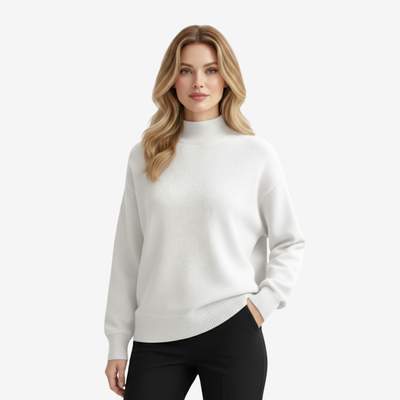 Charlotte™ | Myk Strikkegenser – Minimalistisk varme og stil