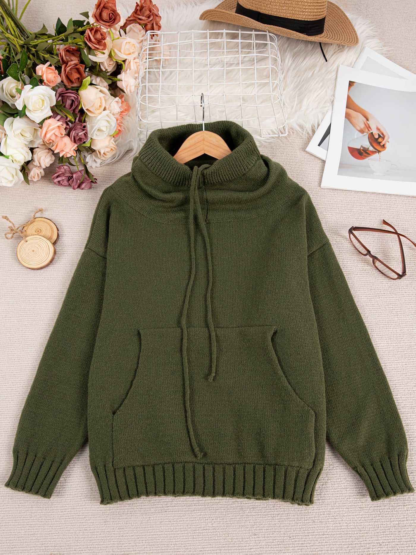 Laila | Langermet Genser Med Lomme