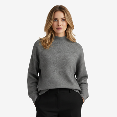 Charlotte™ | Myk Strikkegenser – Minimalistisk varme og stil