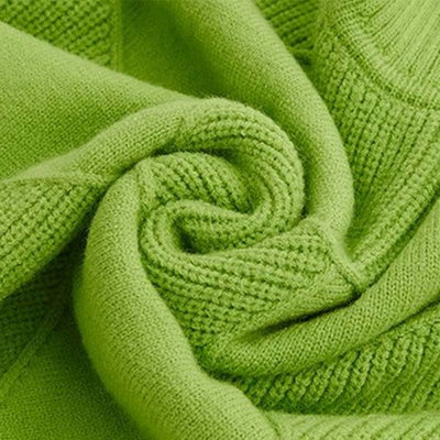 Solfrid | Høyhalset Genser med Strukturmønster