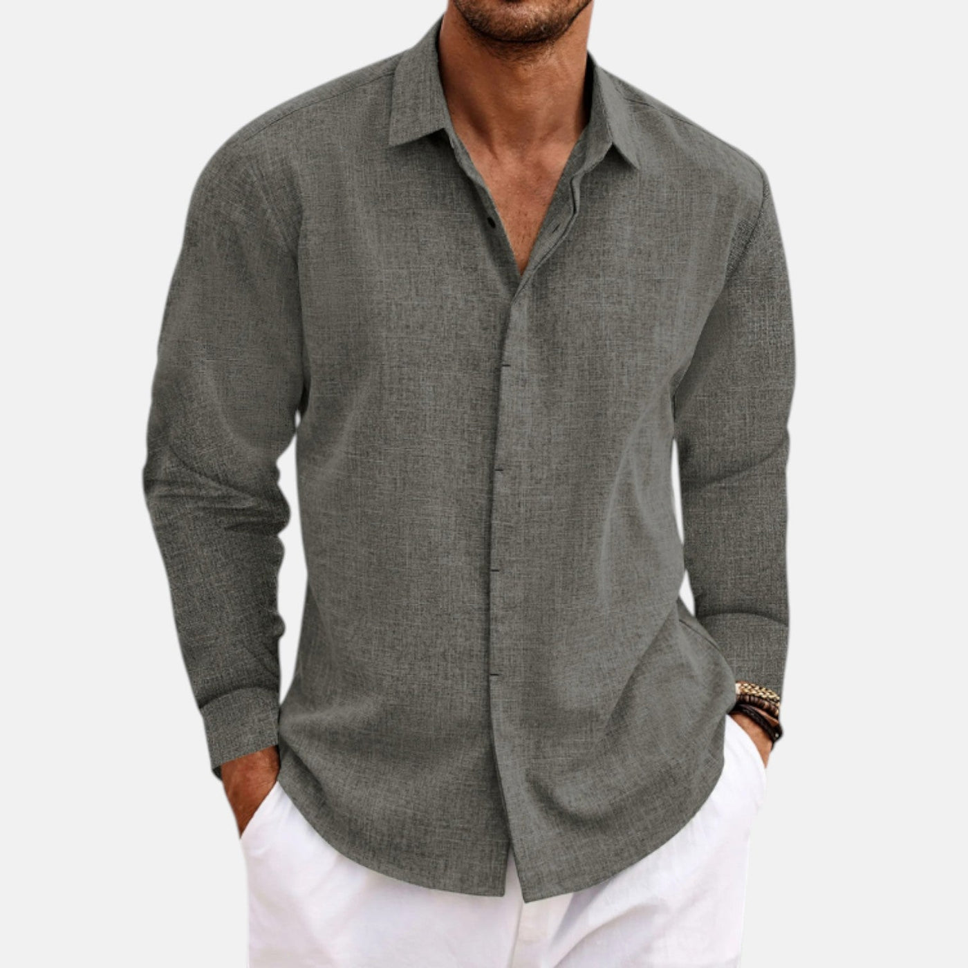 Giancarlo™ | Klassisk Lin Skjorte